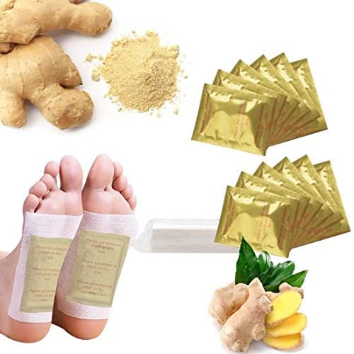 Foot Patches with Ginger & Bamboo & Salt & Vinegar Stress Relief For Men & Women (Pack Of  = 40 Pads)