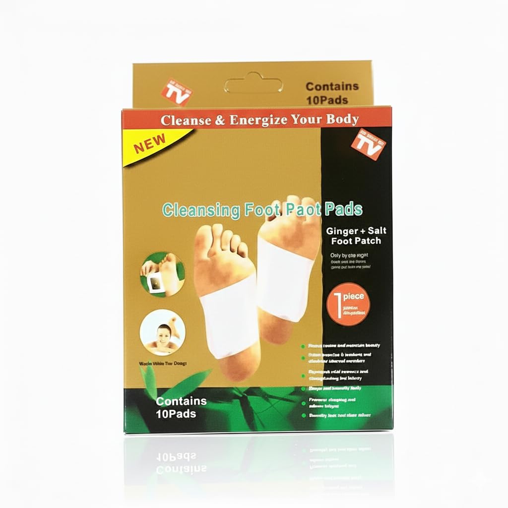 Foot Patches with Ginger & Bamboo & Salt & Vinegar Stress Relief For Men & Women (Pack Of  = 40 Pads)