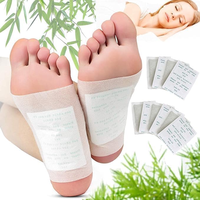 Foot Patches with Ginger & Bamboo & Salt & Vinegar Stress Relief For Men & Women (Pack Of  = 40 Pads)
