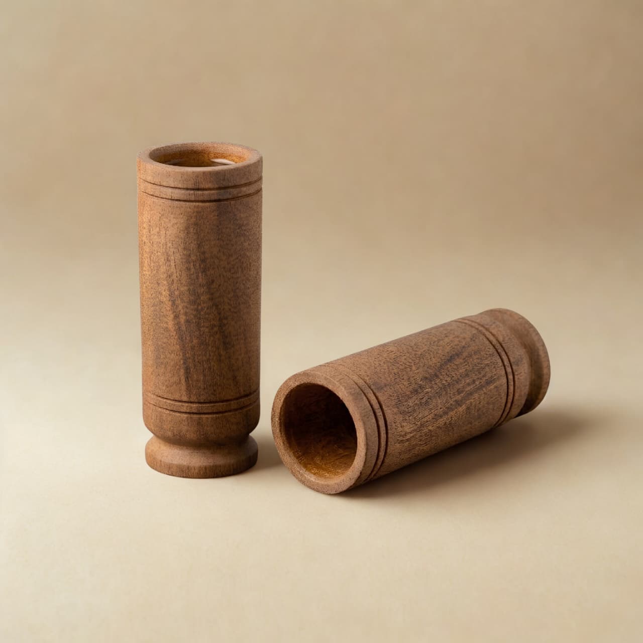 Vijaysar Wood Glass for Diabetes & Blood Sugar |Ayurvedic Herbal Wooden Tumbler