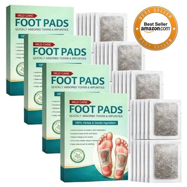 Premium Detox Foot Patches with Ginger & Bamboo & Salt & Vinegar, Pain Relief, Stress Relief For Men & Women